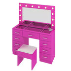 Ensemble de coiffeuse blanche