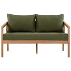 Christopher Knight Home Sunny Salon de jardin moderne 5 pièces en acacia avec table rectangulaire à lattes et 7 places
