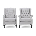 Fauteuils inclinables en tissu touffeté Walter (lot de 2) par Christopher Knight Home