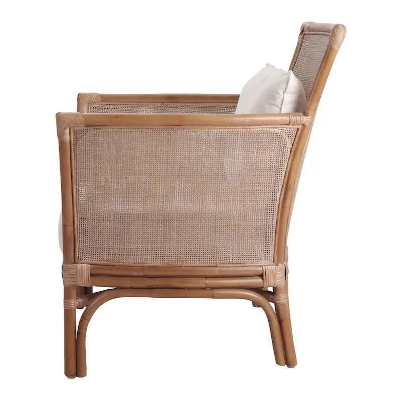 Fauteuil d'appoint en rotin Tatum