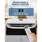 Climatiseurs de 14 000 BTU refroidissant jusqu'à 70 m², Climatiseur portable 3-en-1 avec modes Refroidissement, Déshumidification et Ventilation, Télécommande