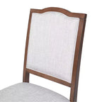 Lot de 4 chaises de salle à manger de style ferme avec dossier haut et assise rembourrée
