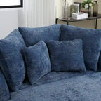 Fauteuil Moderne Rond Avec 5 Coussins Et Pouf Optionnel