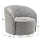 Fauteuil pivotant rembourré KINWELL de 86 cm de large (lot de 2)
