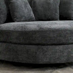 Fauteuil Moderne Rond Avec 5 Coussins Et Pouf Optionnel