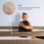 Lit bas mezzanine simple pour enfants avec toboggan et escalier, bois massif, 14 barrières de sécurité, capacité de 180 kg