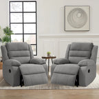 Fauteuil inclinable manuel classique et traditionnel, ensemble de 2