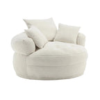 Fauteuil paresseux rond – Blanc/Bleu/Gris/Jaune/Orange/Rouge rosé/Bleu marine/Vert, Siège simple et double