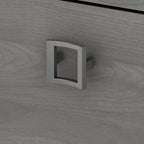 Bureau d'angle Echo avec huche et tiroirs
