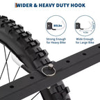Range de rangement pour 5 vélos autoportant avec une capacité de 136 kg, organisateur robuste pour un maintien sûr et stable des vélos pour les cours avant et arrière