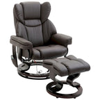 Fauteuil de massage inclinable HOMCOM avec pouf repose-pieds