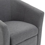 Lot de 2 fauteuils pivotants modernes avec accoudoirs pour salon