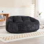 GDFStudio - Canapé paresseux 2 places en chenille Laurel avec mousse haute densité et confort surdimensionné