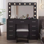 Ensemble de coiffeuse blanche