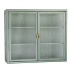 Armoires murales doubles en verre avec suffisamment d'espace de rangement, étagères amovibles, armoire murale, coffre de rangement à outils pratique