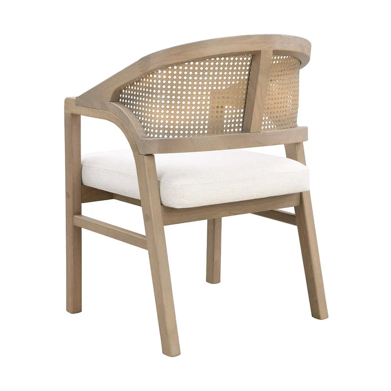 Christopher Knight Home - Chaise de salle à manger capitonnée en cannage (Lot de 2)