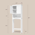 Meuble de rangement de salle de bain, Meuble de rangement WC, Étagère de salle de bain au-dessus des toilettes, Étagère WC gain de place