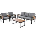 Ensemble de canapé de jardin 4 pièces