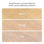 Buffet en bois massif Plank+Beam Contour avec 3 portes, meuble TV 59 po pour salon