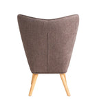 Fauteuil d'appoint avec pouf, ensemble fauteuil et pouf de salon, fauteuil d'appoint confortable pour chambre à coucher, surface en tissu à épissures créatives
