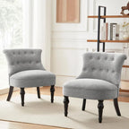 Fauteuil d'appoint confortable sans accoudoirs pour le salon