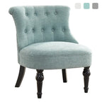 Fauteuil d'appoint confortable sans accoudoirs pour le salon