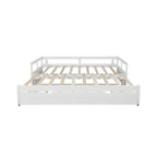 Lit gigogne extensible, Lit gigogne en bois avec tiroir-lit