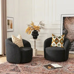 Fauteuil pivotant rembourré KINWELL de 86 cm de large (lot de 2)
