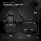 Fauteuil inclinable de jeu - Chaise de jeu inclinable avec repose-pieds