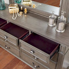 Commode et miroir traditionnels 2 pièces à 9 tiroirs Vame par Furniture of America