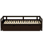 Lit gigogne extensible, Lit gigogne en bois avec tiroir-lit