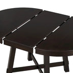 Table de salle à manger ronde extensible de style ferme avec 16 rallonges en bois