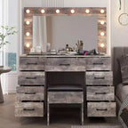Ensemble de coiffeuse blanche
