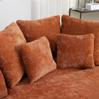 Fauteuil Moderne Rond Avec 5 Coussins Et Pouf Optionnel