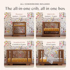Lit de bébé convertible 8-en-1 Yuzu de Babyletto avec kits de conversion toutes étapes