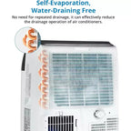 Climatiseur portable 14 000 BTU, unité de climatisation 3-en-1 pour pièces jusqu'à 70 m² avec déshumidificateur
