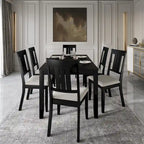 Ensemble de salle à manger classique 7 pièces en bois CraftPorch
