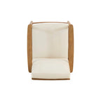 Ensemble de conversation d'extérieur 4 places en bois d'acacia Willowbrook par Christopher Knight Home