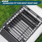 Panier de toit universel avec extension, noir, pour SUV, capacité de 113 kg