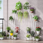 Étagère à plantes d'intérieur, porte-fleurs à 6 niveaux pour jardin - Lot de 2