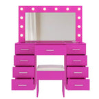 Ensemble de coiffeuse blanche