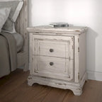 Ensemble de chambre à coucher Palisade 5 pièces blanc antique
