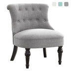 Fauteuil d'appoint confortable sans accoudoirs pour le salon