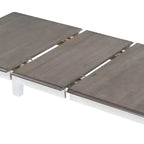 Ensemble de salle à manger extensible de style ferme pour 6 personnes, table rectangulaire et 6 chaises rembourrées