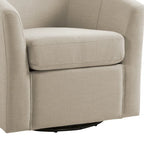 Lot de 2 fauteuils pivotants modernes avec accoudoirs pour salon
