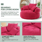 Fauteuil paresseux rond – Blanc/Bleu/Gris/Jaune/Orange/Rouge rosé/Bleu marine/Vert, Siège simple et double