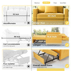 Fauteuil convertible 3-en-1, plusieurs coloris, une place