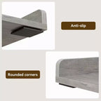 Comptoir pour lave-linge-sécheuse, dessus de machine à laver avec bord surélevé et tapis antidérapant pour le rangement des paniers à linge et l'organisation de la buanderie