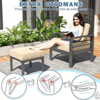 AECOJOY Ensemble de 7 Meubles de Jardin en Aluminium pour Extérieur