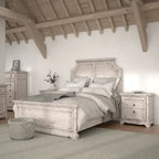 Ensemble de chambre à coucher Palisade 5 pièces blanc antique